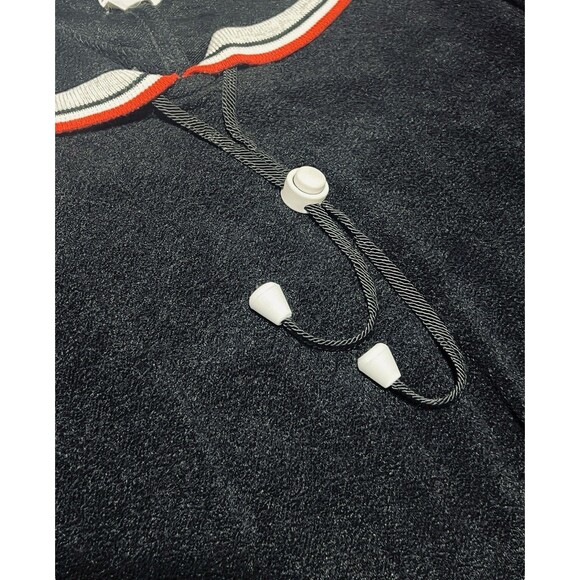 Positive Attitude Sailor Style Tunic Black Beach Cover Nautical Top Sz 18 VTG - Picture 7 of 11